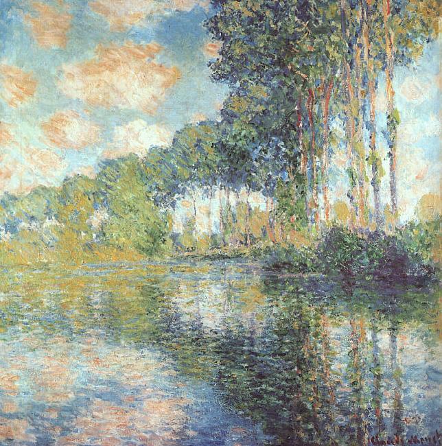 Claude Monet Poplars on Bank of River Epte